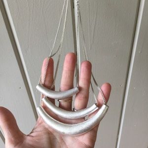 Vintage Costume jewelry necklace silver chain